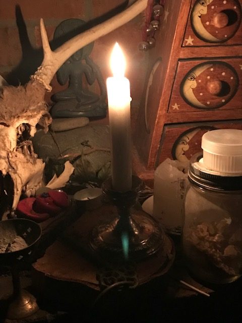 Hekate candle on my altar