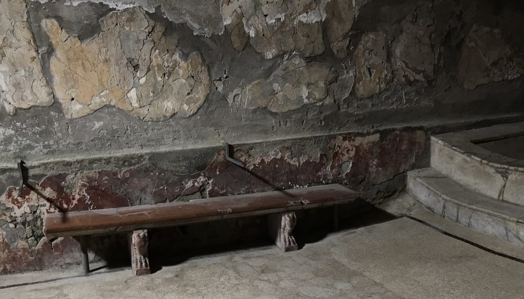 Bench in Pompeii